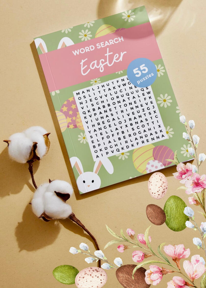 Easter word search book